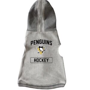Little Earth Hooded Crewneck Pittsburgh penguins NHL coat jacket tea cup Dog NEW